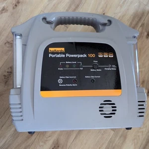 Halfords Portable Power Pack 100 Tyre Inflater, Jump Start Battery, Torch - Picture 1 of 4