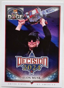 2024 DECISION RAINBOW FOIL ELON MUSK BASE CARD #230 DOGE - Picture 1 of 2