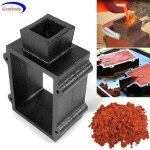Molde de frasco de hierro fundido de 2 piezas para herramienta de fabricación de metal de joyería de fundición en arena de Delft - Imagen 1 de 10