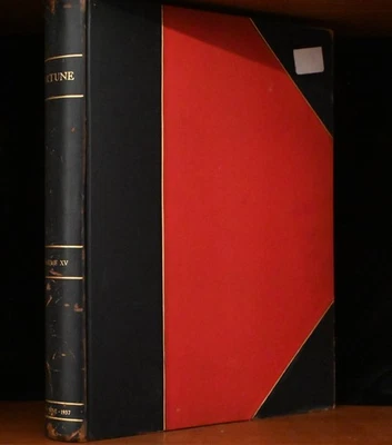 Fortune Magazine No. XV April-June 1937 Bound Leather Volume - Image 1 of 4