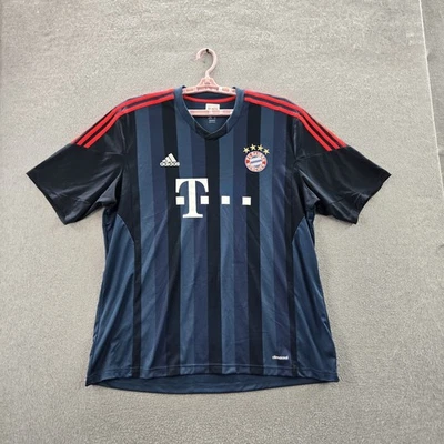 Bayern Munich Men Jersey 2XL Navy Adidas Logo Climacool Soccer Third 2013 - Image 1 of 4