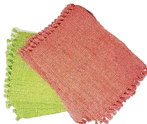 Juego de 8 manteles individuales tejidos de ratán de yute de 18”x12,5” de mimbre pesado de colección - Imagen 1 de 8