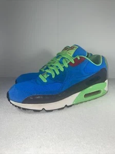 Nike Air Max 90 Photo Blue Green Running Jogging Men's Size 9.5 537384-404 Rare - Picture 1 of 21