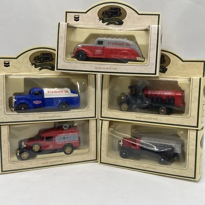 Chevron Commemorative Model Die Cast Metal Cars Trucks Vintage England Lot Of 6 - Image 1 of 4