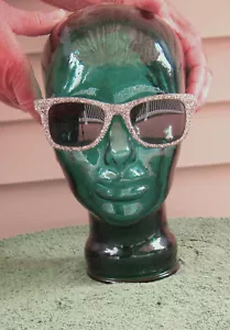 Glitzer! by Susan Lauter Vintage Damen silber gesprenkelte Sonnenbrille und Gläser - Bild 1 von 3