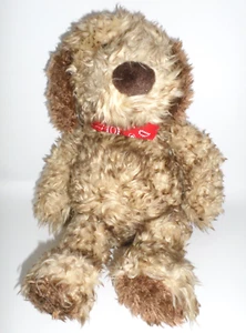 GUND Puppy Dog Plush with Bandana JED 5354 Shaggy Brown Stuffed Animal 13" - Picture 1 of 5