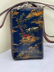 Patricia Nash Leather Pertina Frame Pouch Convertible Wallet. - Picture 1 of 10