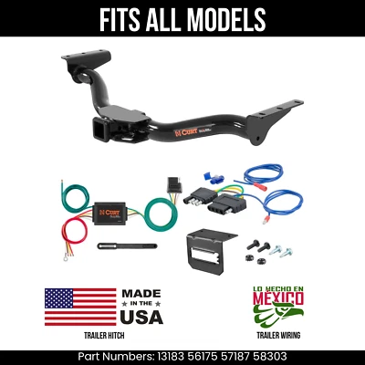 For 00-04 Nissan Xterra Trailer Hitch + 5Pin Wiring Fits All Models Curt Tow Kit - Image 1 of 4