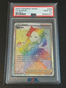 Pokemon Marnie FULL ART SECRET RARE 208 PSA 10 GEM MT - Bild 1 von 1