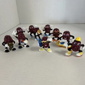 Vintage California Raisins Figurines 1980's Lot of 10 PVC - Picture 1 of 9