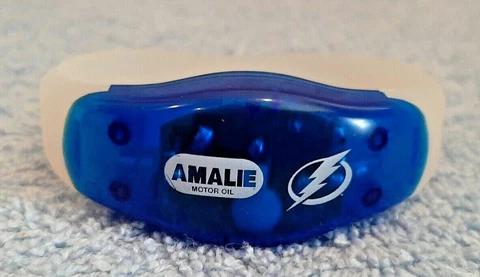 NHL Stanley Cup Tampa Bay Lightning Amalie Arena Blue Bracelet Wrist Band Cover