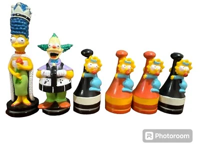 The Simpsons 2002 Chess Game Replacement Piece Bundle of 6 Vintage - Image 1 of 3