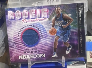 2018-19 NBA Hoops Rookie Remembrance Relic Andrew Wiggins #RR-AW Minnesota - Picture 1 of 2