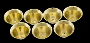 7 Bowls Offering Tibetan Ø Diameter 5 CM Brass Yellow Ritual Buddhist #2062 Mr - Picture 1 of 4