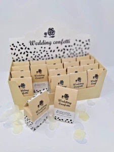 20 Geo Spots Scatola Confetti Matrimonio Punti Pastello BIODEGRADABILE Carta da Lancio Tavolo - Foto 1 di 10