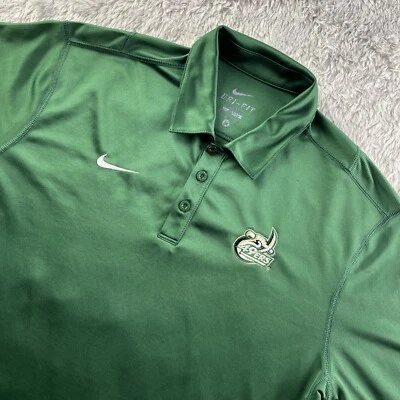Charlotte 49ers Polo Shirt Womens Medium Green Nike Dri-Fit Retro Throwback Logo - Image 1 of 4