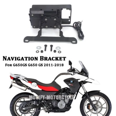 GPS Phone Stand Navigation Bracket Mounts For BMW G650GS G650 GS 2011-2018 - Image 1 of 4