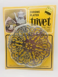 Remache cromado decorativo vintage años 70 y placa caliente Taiwan S. S. Kresge Company - Imagen 1 de 5