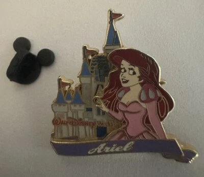 Disney WDW 2002 Princesa Castillo Reino Mágico COLECCIÓN ARIEL Prendedor Intercambio  Foto 1 de 4