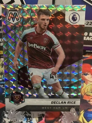 2021-22 mosaic premier league DELCAN RICE SILVER MOSAIC PRIZM  West Ham No.82 - Image 1 of 2