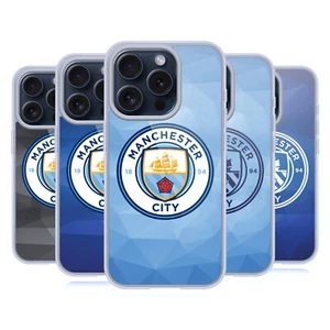 MAN CITY FC BADGE GÉOMÉTRIQUE ÉTUI COQUE EN GEL POUR APPLE iPHONE TÉLÉPHONES - Photo 1 sur 13