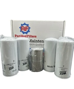 P&F Filter Kit for Volvo D13 Oil Change 51791 x2, WL10106, 33721, 33651 - Picture 1 of 2