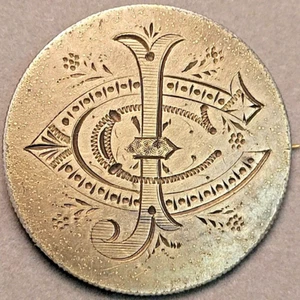 LOVE TOKEN, 1876 Seated Liberty Half Dollar, Scarce Type Pin 90% Silver, US Coin - Picture 1 of 3