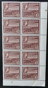 Antigua QEII half cent block of 10, UMM - see details - Picture 1 of 1