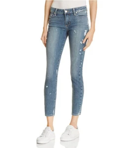 NWT PAIGE Verdugo Ankle Mid-Rise Ultra Skinny Jeans Size 30 Kirsten Distressed - Picture 1 of 11