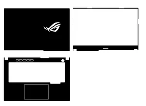 Cover adesivo pelle carbonio laptop per Asus ROG STRIX G533QS G533QR G533 G533Q - Foto 1 di 27