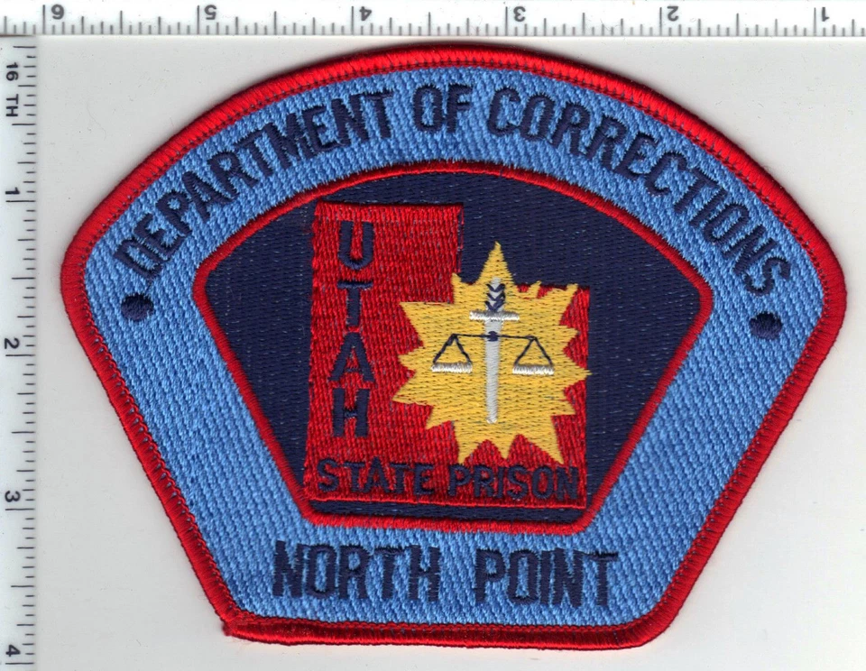 Utah State Prison Dept. of Correction North Point Shoulder Patch from the 1980's - Image 1 of 1
