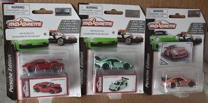 Majorette PORSCHE 911 CARRERA S, PORSCHE 911 GT3 & PORSCHE 911 RS LOT OF 3 NEW - Picture 1 of 11