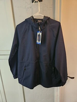 NWT 32 Degrees Cool Hooded Catamaran Navy Melange Women's Large Windbreaker - Image 1 of 4