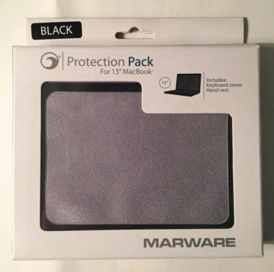Open Box - Black Marware Protection Pack for 13" MacBook keyboard cover+handrest - Image 1 of 3