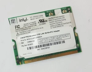 Wlan Card Intel Pro Wireless 2100 3B Mini PCI Karte - Afbeelding 1 van 1