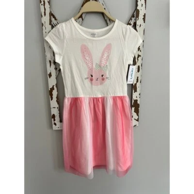 Vestido Carters Conejo de Pascua Talla 10 Nuevo con Etiquetas Foto 1 de 4
