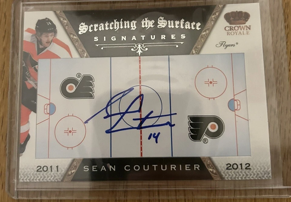 2011-12 SCRATCHING THE SURFACE SEAN COUTURIER AUTO PHILADELPHIA FLYERS AUTOGRAPH - Image 1 of 2
