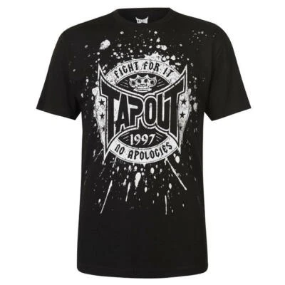 Tapout Core schwarzes T-Shirt Herrenshirt Baumwolle 2XL – NEU - Bild 1 von 3