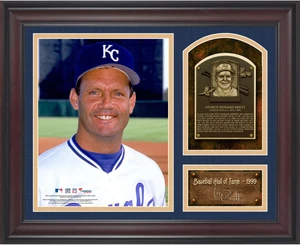 George Brett Baseball Hall of Fame Framed 15x17 Collage w/nature - Picture 1 of 1