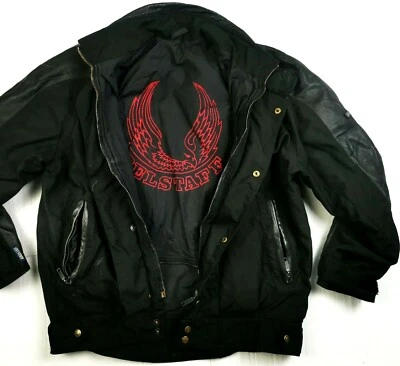 *HOT VTG Men's BELSTAFF @ MOTOCYCLE BIKER AQUATEX CORDURA LEATHER BLACK Jacket M - Image 1 of 4