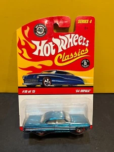 Chevrolet Impala 1964 1/64 Hot Wheels Classics 10 de 15 azul - Imagen 1 de 2