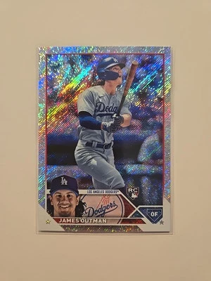 2023 Topps Complete Set -  Foilboard #395 James Outman 124/608 (RC)   - Image 1 of 2