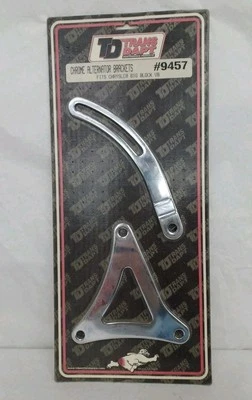  TRANSDAPT Performance Products #9457 Chrome Alternator Brackets Chrysler BB V8 - Image 1 of 4