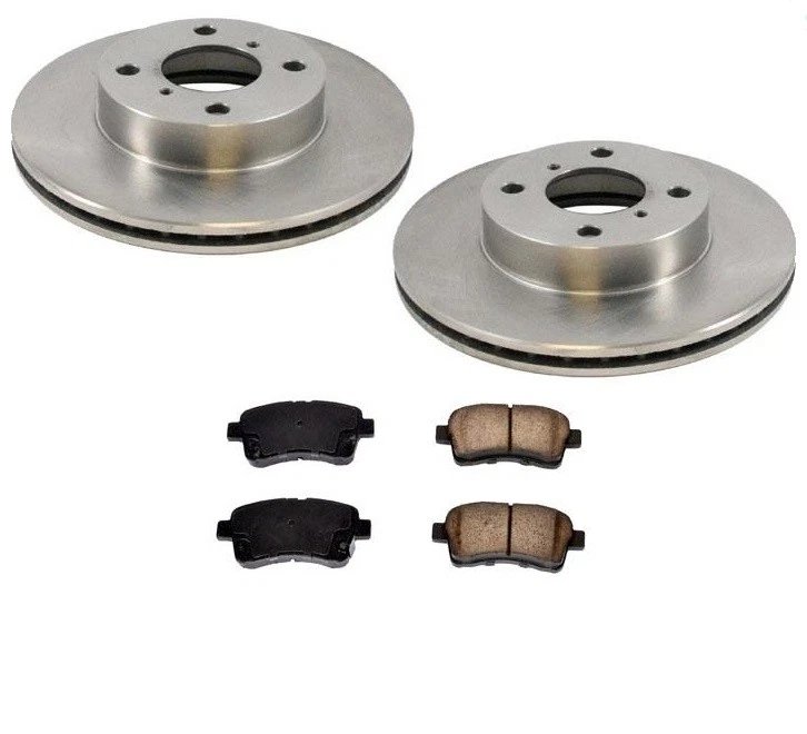 Front Brake Rotors & Ceramic Brake Pads for 02-05 Suzuki Aerio - Image 1 of 4