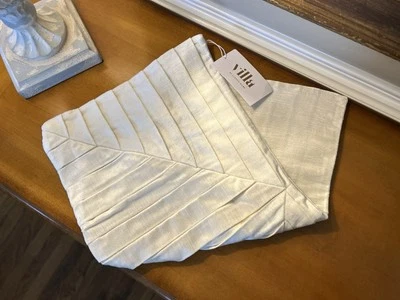 Villa By Classic Home Aubry Pillow Cover 14”x26” Ivory NWT OB - Image 1 of 4