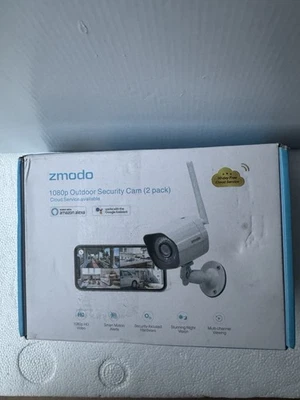 Zmodo Wireless Indoor/Outdoor Bullet Security Camera - Pack of 2 - Image 1 of 4