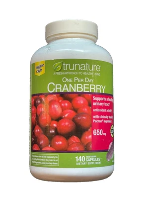 Trunature CRANBERRY 650mg, 140 Capsules EXP 1/2027 - Image 1 of 4