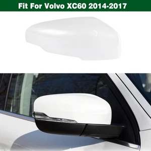 White Right Side Door Wing View Mirror Cover Shell Cap For Volvo XC60 2014-2017 - Picture 1 of 7