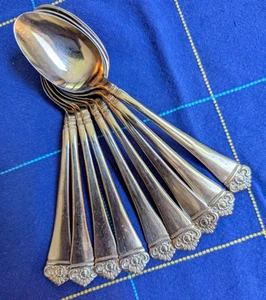 ✨ 9 Extra Teaspoons ~ Ekco Eterna CLASSIC CREST Stainless Steel Flatware Japan - Picture 1 of 5