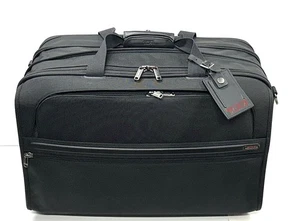 Tumi 22" Expandable Carry On Garment Bag Black Ballistic Nylon (22122D4) - Picture 1 of 17